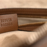 GG Supreme Monogram Medium Nice Top Handle Dome Bag Brown