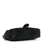 Calfskin Matelasse Small GG Marmont Shoulder Bag Black