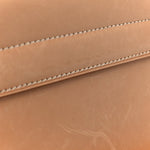 Smooth Vintage Calfskin Small Kaia Satchel Brown Gold