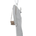 Calfskin Y Quilted Monogram Toy Loulou Crossbody Bag Dark Beige
