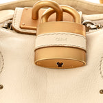Calfskin Medium Paddington Satchel Ivory