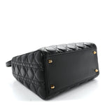 Lambskin Cannage Medium Lady Dior Black