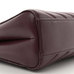 Grain de Poudre Matelasse Chevron Medium Tribeca Shopping Bag Rouge Legion