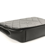 Lambskin Quilted Large Diamond CC Flap Black