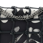 Silk Lambskin Tahiti Timeless Flap Navy White