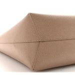 Saffiano Small Zip Tote Beige