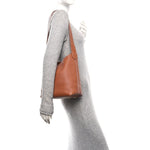Grained Calfskin Low Key Hobo PM Cognac