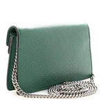 Dollar Calfskin Crystal Super Mini Dionysus Shoulder Bag Emerald