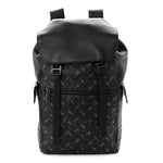 Calfskin Intrecciato Sassolungo Backpack Black Multicolor