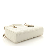 Lambskin Cannage Small Lady D-Joy Latte