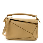 Calfskin Mini Puzzle Bag Dark Butter