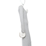 Lambskin Quilted Chain Around Pouch Hobo White