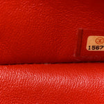 Lambskin Quilted Jumbo Double Flap Red