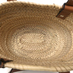 Raffia Small Basket Tote Bag Natural Tan