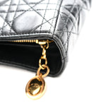 Lambskin Cannage Large Lady Dior Black