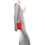 Nappa Intrecciato Phone Case Crossbody Bag Redstone
