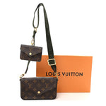 Monogram Felicie Strap & Go Kaki