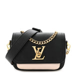Grained Calfskin Lockme Tender Black
