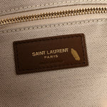 Suede Shearling Patchwork Monogram Medium Jamie Brown Beige