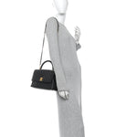 Caviar Quilted Small Coco Chain Handle Flap Black