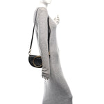 Calfskin Small Nile Bracelet Minaudiere Bag Black