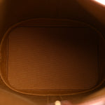 Triomphe Canvas Calfskin Small Bucket Bag Tan