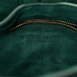 Suede Maxi Intrecciato Padded Chain Cassette Crossbody Bag Emerald Green