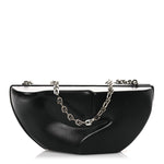 Calfskin G Chain Clutch Black