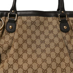 Monogram Medium Sukey Tote Dark Brown