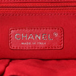 Nylon Bubble Quilt Shoulder Bag Red White