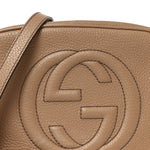 Pebbled Calfskin Small Soho Disco Bag Rose Beige