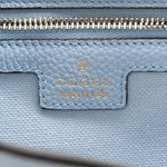 Grained Calfskin Web Medium Jackie 1961 Hobo Light Blue