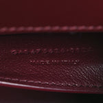 Smooth Calfskin Small Manhattan Shoulder Bag Hot Wine