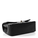 Lambskin Quilted Mini Rectangular Flap Black