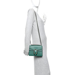 Calfskin Mini Dionysus Shoulder Bag Emerald