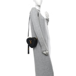 Calfskin New Wave Heart Bag Black