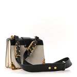 City Calf Saffiano Cahier Bag Talco Black