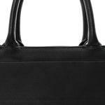 Calfskin Embossed Medium Book Tote Black