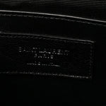Calfskin Crocodile Embossed Small Classic Monogram Kate Tassel Satchel Black