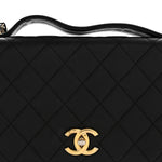 Caviar Quilted Large Business Affinity Flap Black