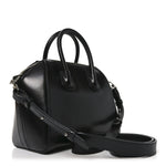 Shiny Lord Calfskin Mini Antigona Black