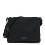 Monogram Small Flap Messenger Bag Black