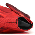 Silk Floral Print Clutch Red Multicolor