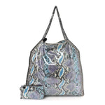 Eco Python Oleographic Big Falabella Tote Navy