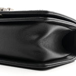 Caviar Quilted Small Boy Flap Black