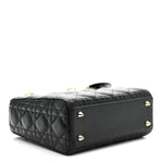 Lambskin Cannage Small My ABCDior Lady Dior Black