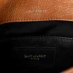 Crinkled Calfskin Matelasse Monogram Baby Niki Chain Satchel Light Caramel