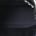 Metallic Caviar Quilted Mini Chanel 25 Handbag Dark Blue