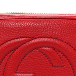 Pebbled Calfskin Small Soho Disco Bag Vibrant Red