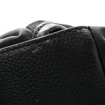 Nylon Grained Calfskin Watson Diaper Bag Black
